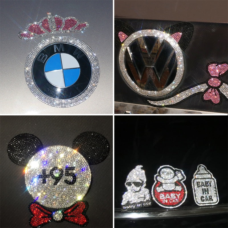 Rhinestone car decal