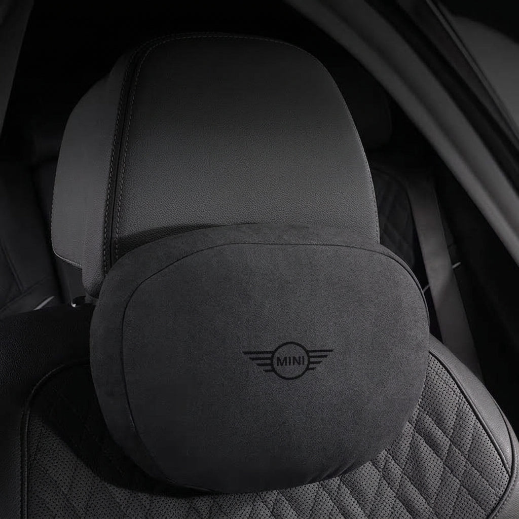 Suede touch first-class neck pillow MINI Cooper Countryman in black