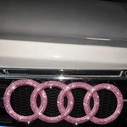 Dazzling Pink Rhinestone Audi Bling Decals