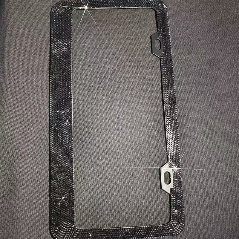 Diamant Noir Sur Le Cadre Noir De Plaque Dimmatriculation - Foto 11