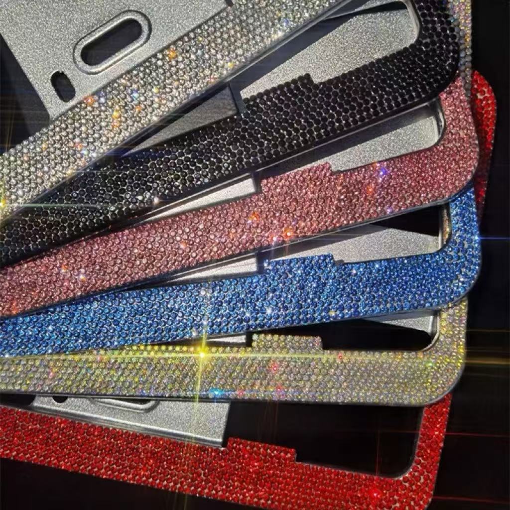 Custom Bling Rhinestone License Plate Frame
