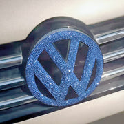 Dazzling Blue Rhinestone VW Emblem Decal