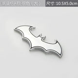 3D Chrome Metal Bat Car Decal Bumper Sticker