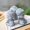 Set of 3 Miniature Budda Car Dashboard Decoration Statues Monk Figurines Sculptures