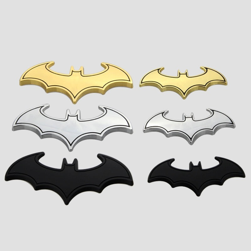 3D Chrome Metal Bat Car Decal Bumper Sticker – Carsoda