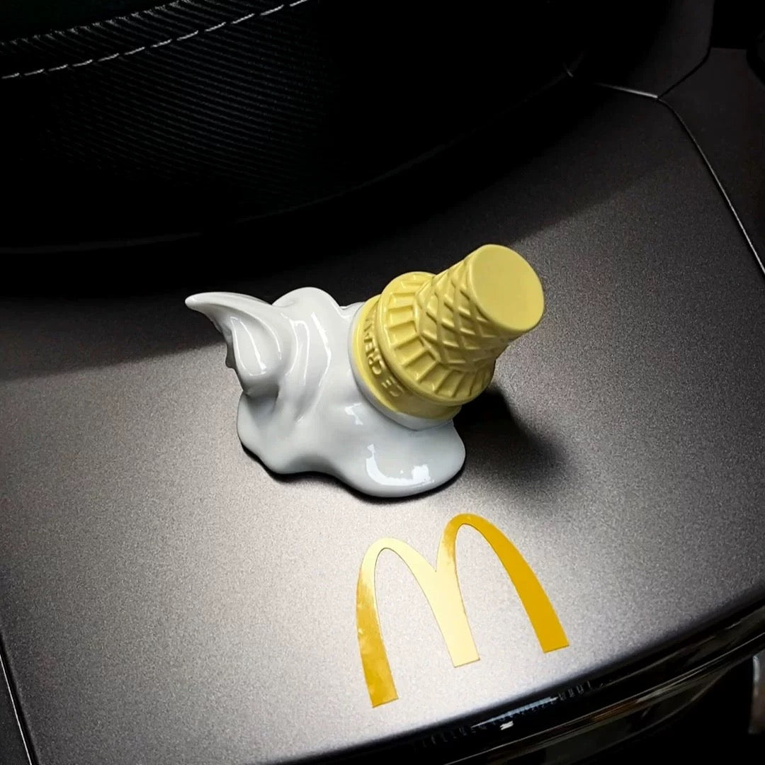 Funny Ice cream cone Smashed 3D Decal for Bike and Motorcycle