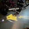 Animated USB Rechargeable Bike Motorcycle bicycle LED Lights Projector Pikachu Gift