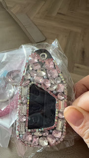 Bling Car Key Holder with Rhinestones for POLO, passart and other VW vehicles 
