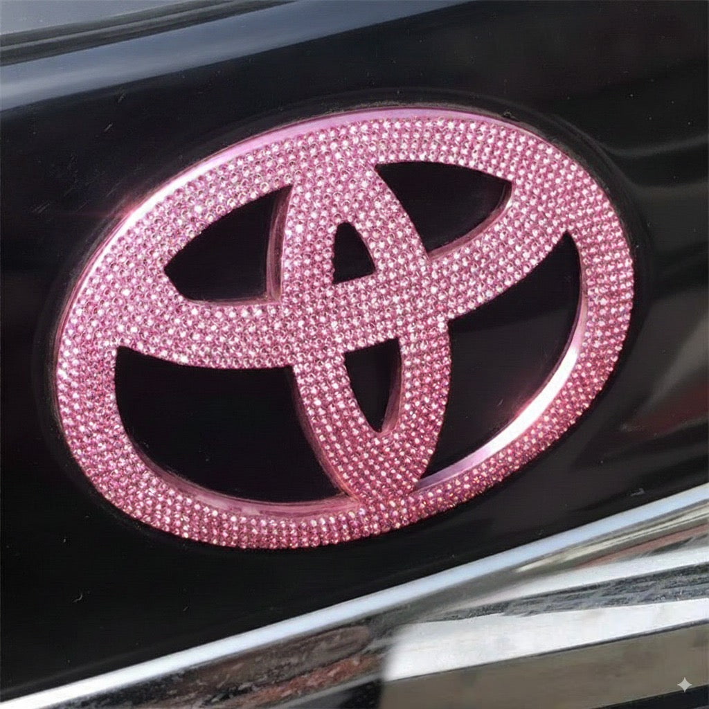 Pink Toyota Bling Emblem