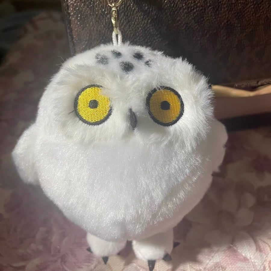Snowy Owl Keychain Plush