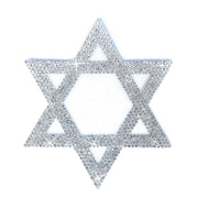 Star of David Sign Bling Decal, Jewish Symbol Rhinestones Sparkling Sticker
