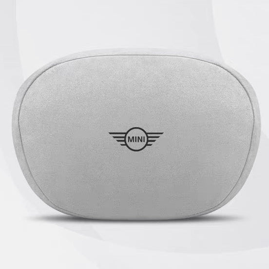 Suede touch first-class neck pillow MINI Cooper Countryman in white
