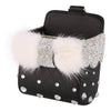 Bling Car Air Vent Sunglasses cell phone holder with Fur Bow and Rhinestones