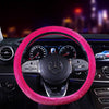 D-Shaped Bedazalled Bling Rhinestones Steering wheel cover - Silver, Red, Pink, Purple