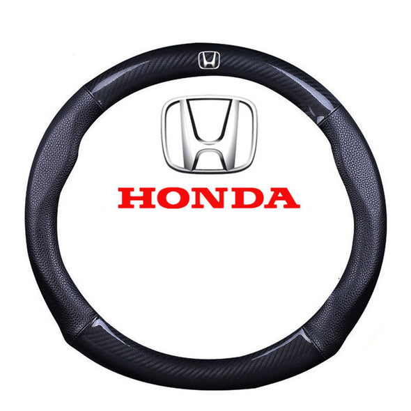 Carbon Fiber and Leather Steering wheel cover for HONDA