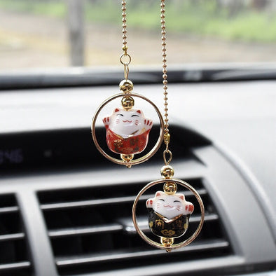 Car Charm Ornaments-Bling Crystal Bow for Rearview Mirror – Carsoda