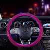 D-Shaped Bedazalled Bling Rhinestones Steering wheel cover - Silver, Red, Pink, Purple