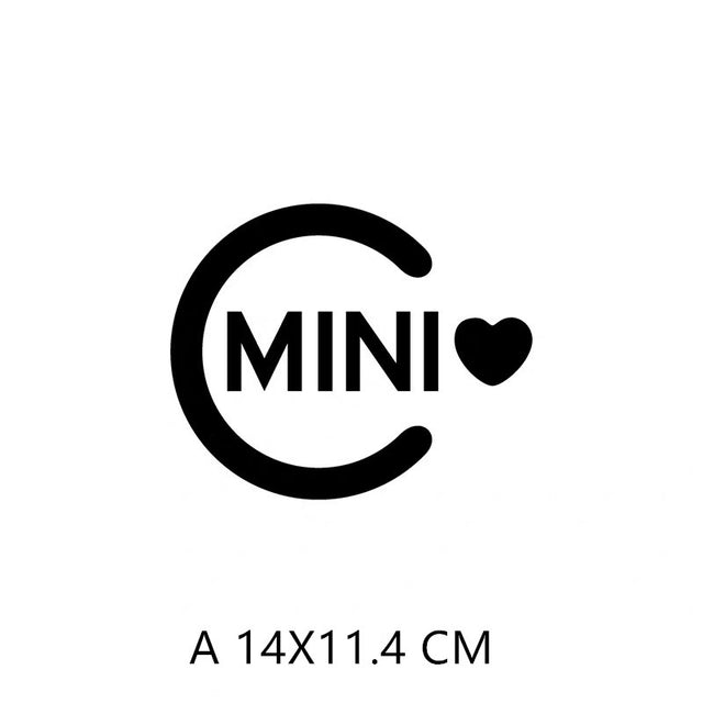 Cute Mini Cooper Customized Decal Stickers