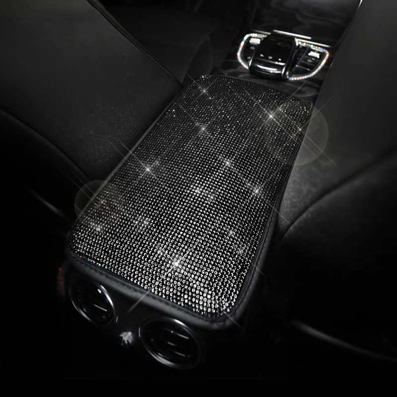 Black Bling Center Console Cover