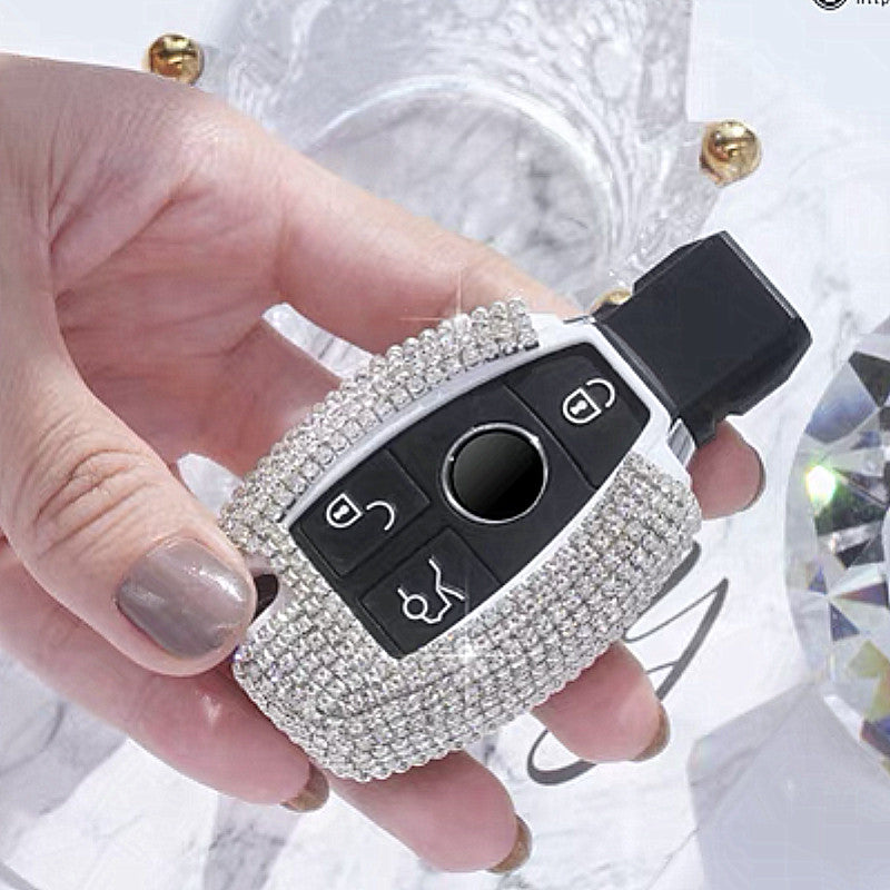 Mercedes Car Key Rack Silver Bling E Class C Class Mercedes Benz Crystal Car Key Holder with