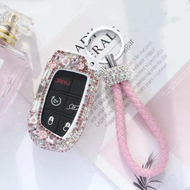 Bling jeep key fob holder