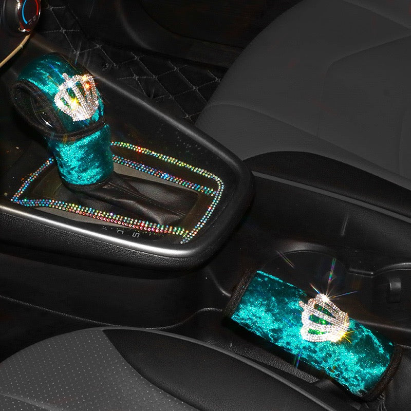 Emerald Car gear shift  hand brake cover set