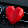 Scented Heart Shaped Car Air Vent Decoration -Red Pink Black Silver