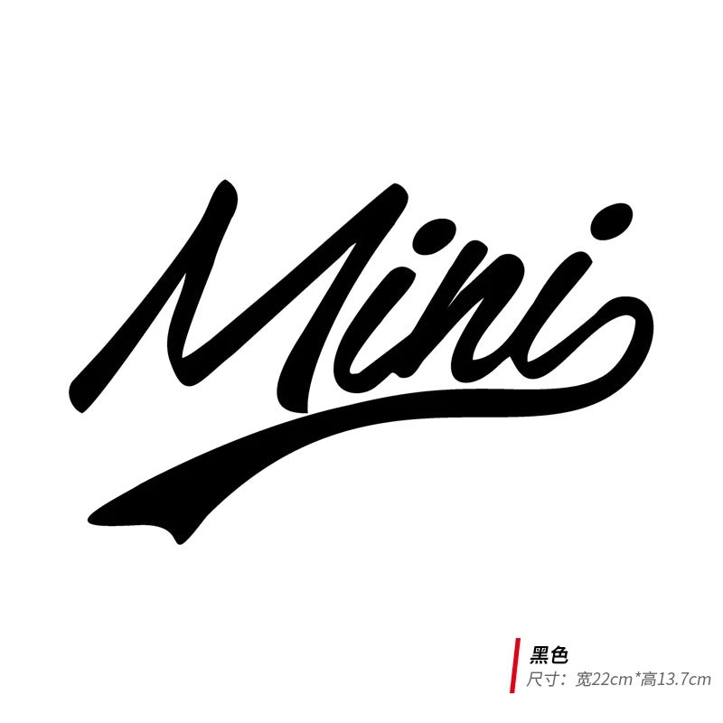 Cute Mini Cooper Customized Decal Stickers