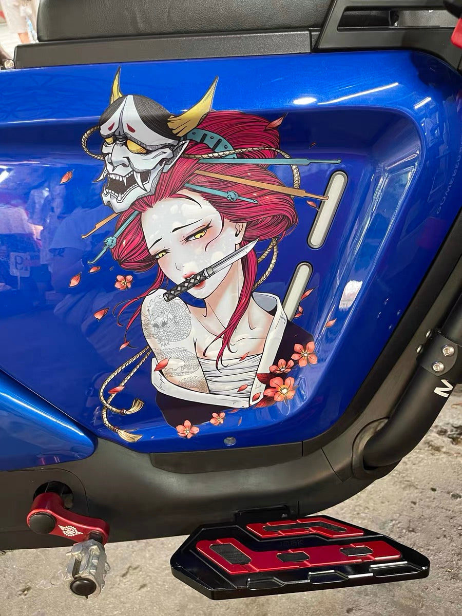 Geisha Anime Car Decal