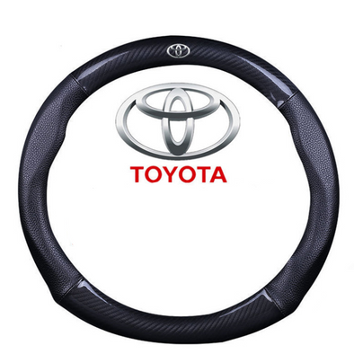 Carbon Fiber and Leather Steering wheel cover for TOYOTA – Carsoda