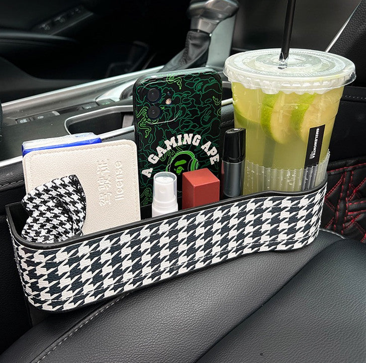 Houndstooth Checker Car Seat Gap Filler