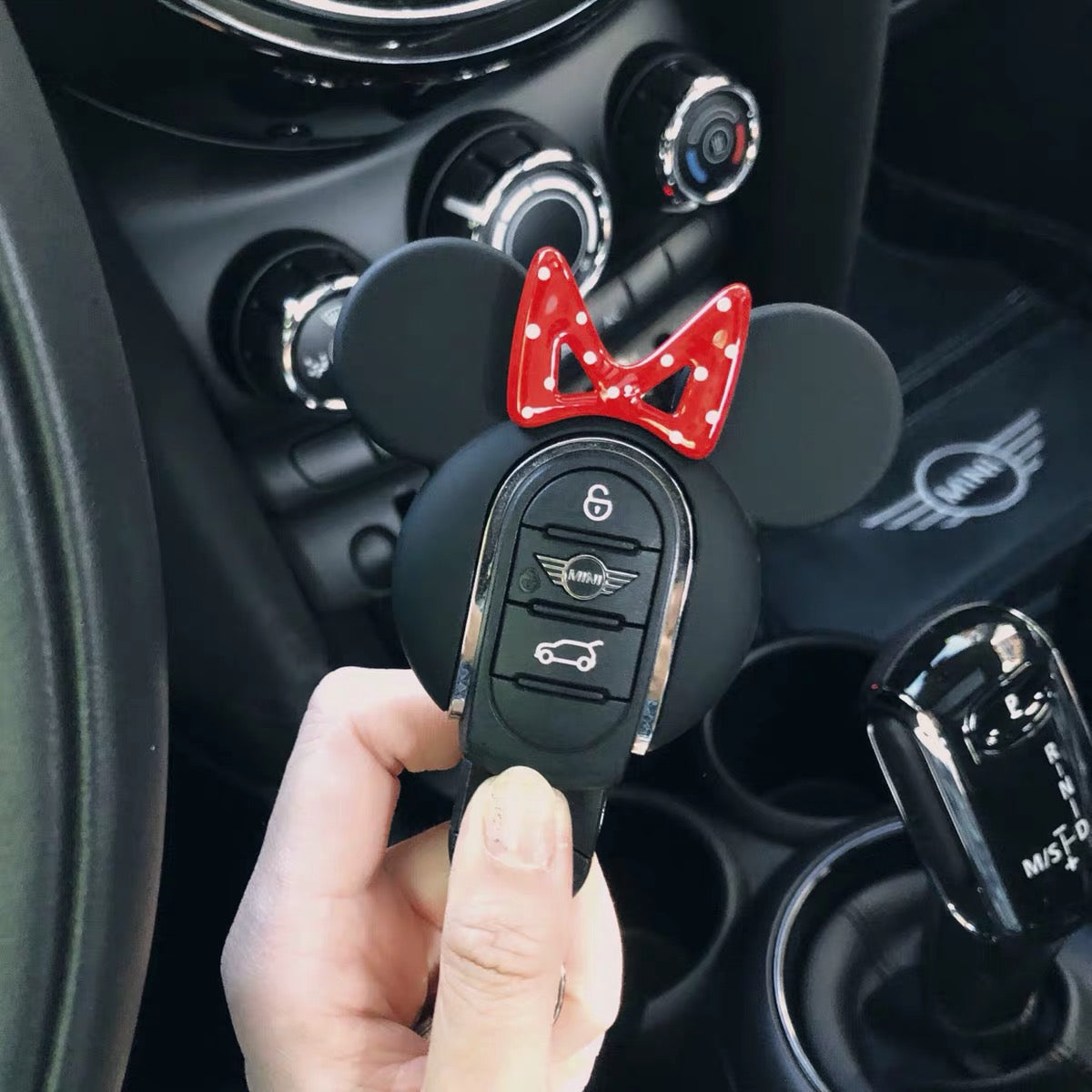 Mickey Minnie Mouse Inspired Keychain