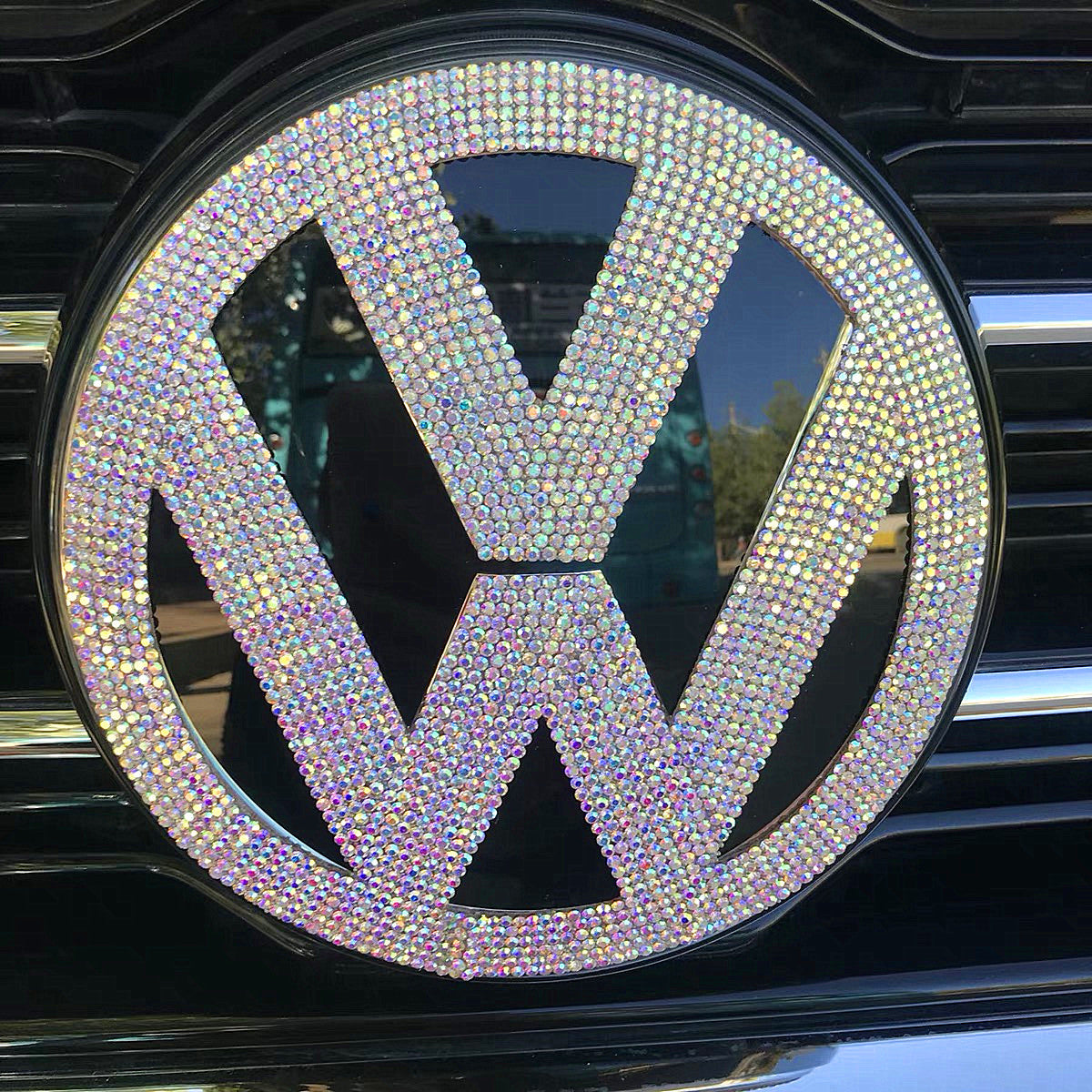 VW Volkswagen Bling LOGO Front or Rear Grille Emblem Made w