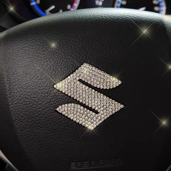 Bling Suzuki Emblem Decal for Steering Wheel LOGO Sticker