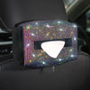 AB Crystal Bling Car Seat Back Tissue Box with Multicolored Rhinestones