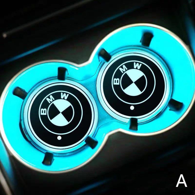 BMW LED illuminating Cup Coaster (USB charged-color changing)