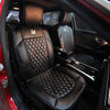 Black Leather Car Seat cover with Bling Swan Five-pieces-set