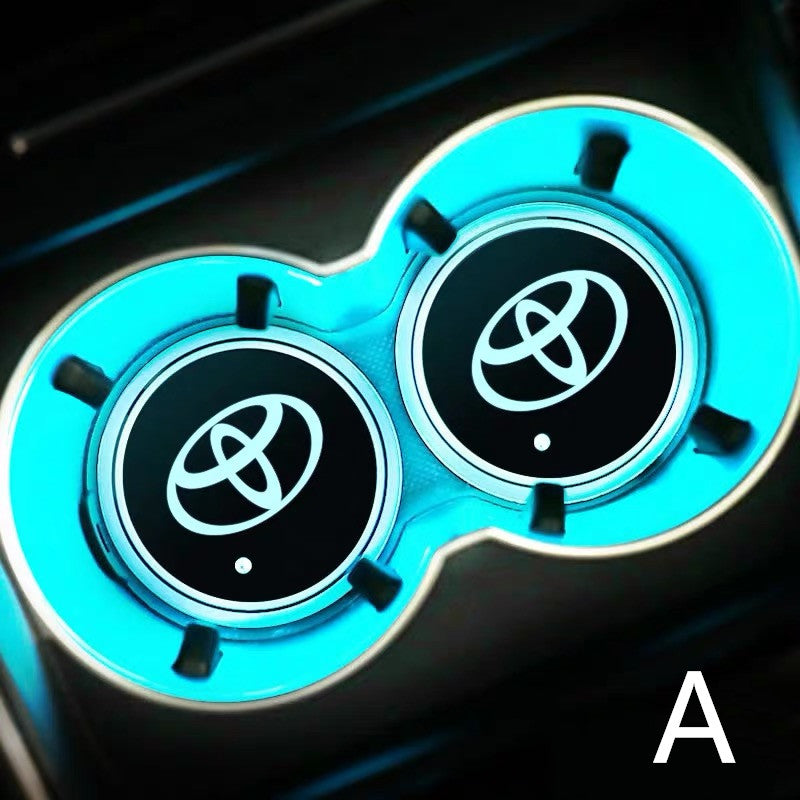 Toyota LED illuminating Cup Coaster (USB charged- 7color changing)