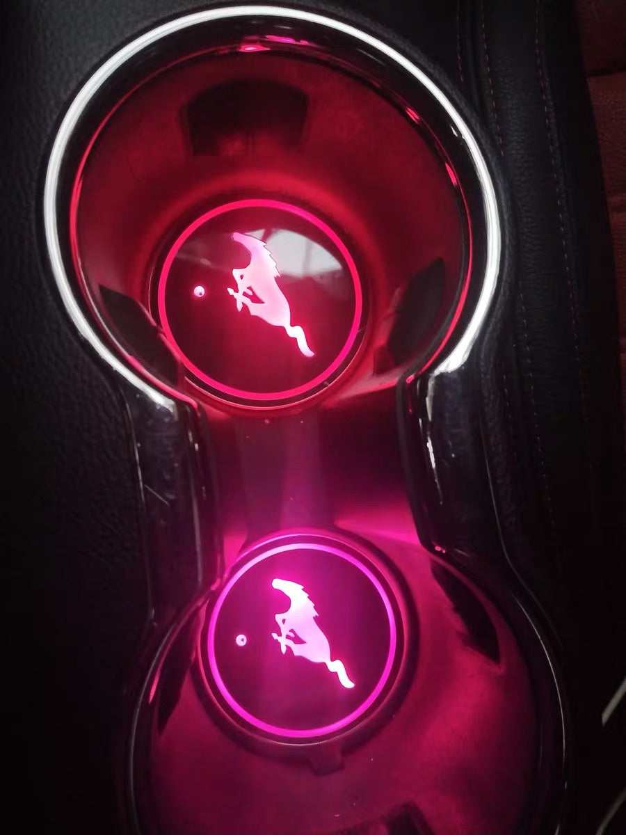 Ford Mustang LED illuminating Cup Coaster (USB charged)