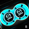Mazda LED illuminating Cup Coaster (USB charged- 7 colors changing)
