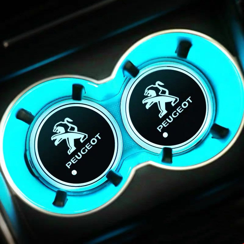 PEUGEOT LED illuminating Cup Coaster (USB charged)