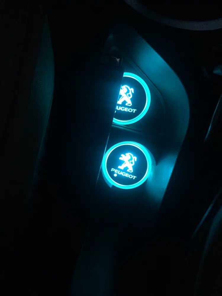 PEUGEOT LED illuminating Cup Coaster (USB charged)
