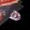Leaf Shaped Metal Sticker decal for Mini Cooper -Jack Union Checker Rainbow Bulldog 12 Patterns