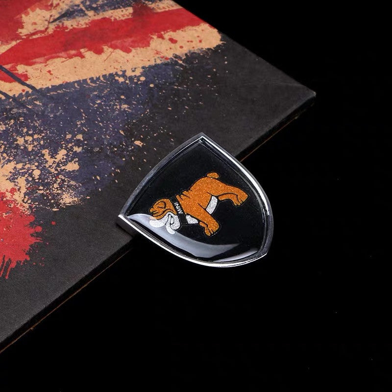 Leaf Shaped Metal Sticker decal for Mini Cooper