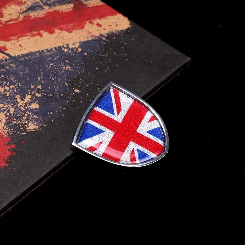 Leaf Shaped Metal Sticker decal for Mini Cooper