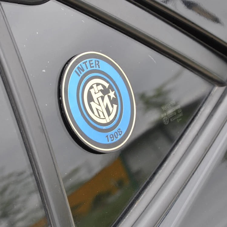 3D Chrome Metal INTER Football 2 Car Decal Sticker