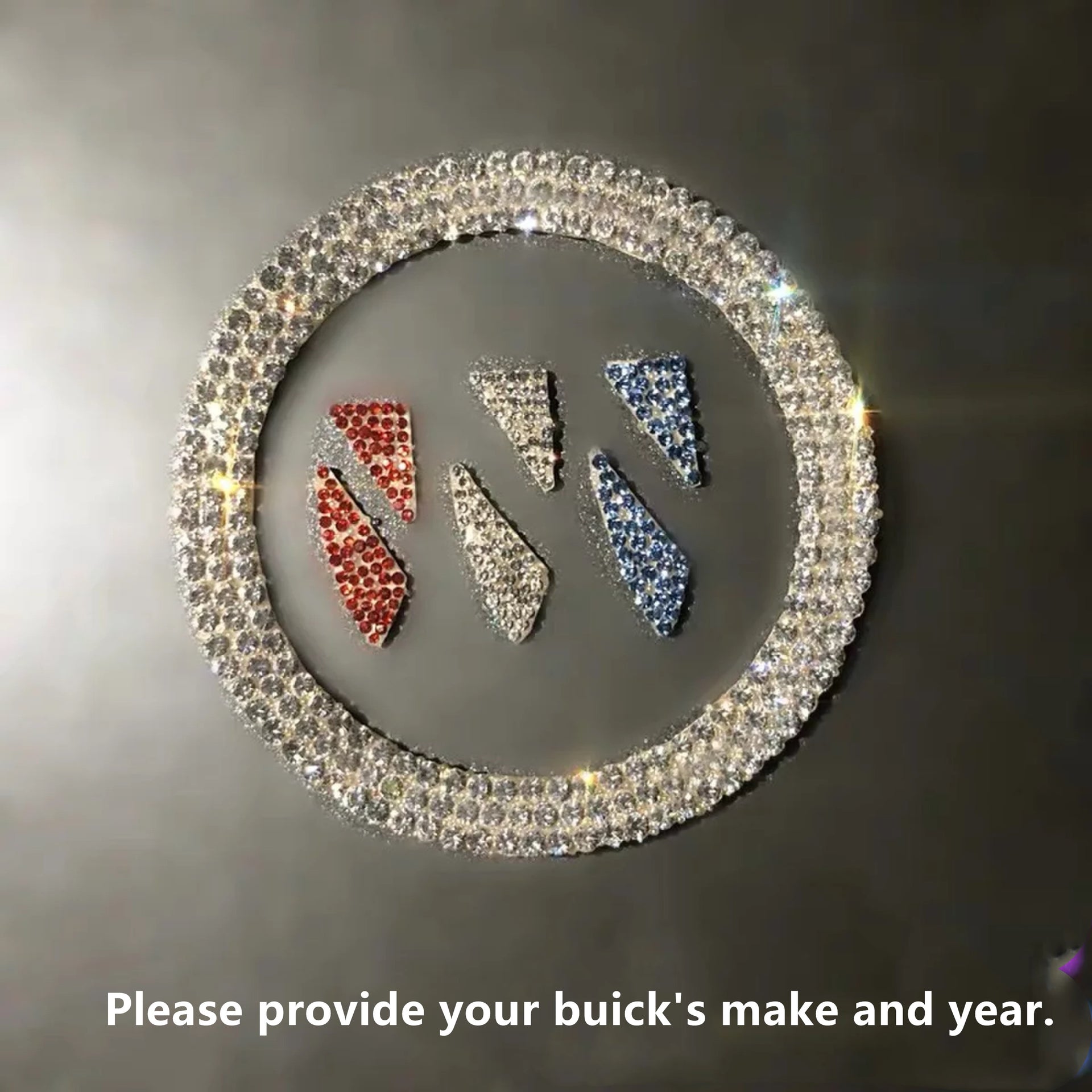 buick bling decal for steering wheel emblem