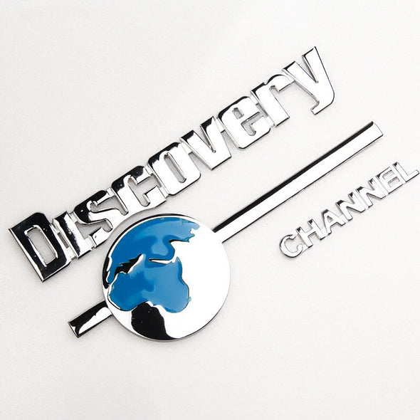 3D Chrome Metal Discovery Decal Sticker