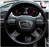 Carbon Fiber Audi Emblem for Steering Wheel LOGO Sticker Decal