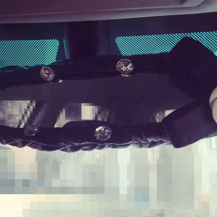 Rearview Mirror Cover with camellia - Carsoda - 2